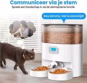 automatische voerbak voor kat en hond