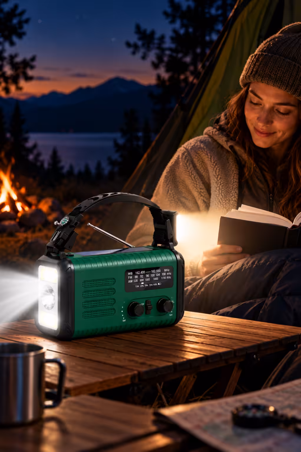 Noodradio 20000mah zaklamp en leeslamp