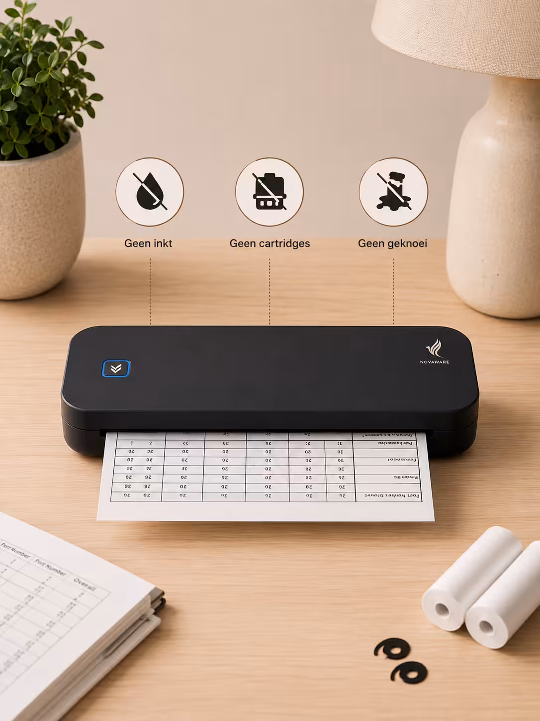 Thermische printer laat zien dat het kan printer zonder inkt