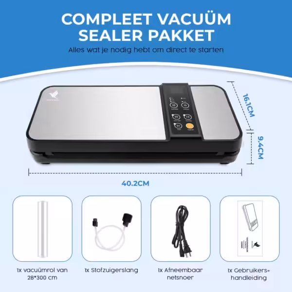 Vacumeermachine inhoud van de verpakking